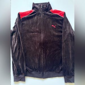 Vintage Puma Velocity Track Jacket USA Black-Ribbon Red